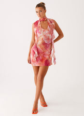 Tanner Mini Dress - Flamingo Fling