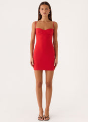 Ame Underwire Mini Dress - Red