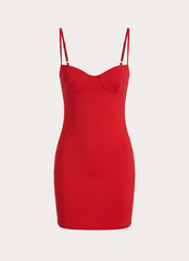 Ame Underwire Mini Dress - Red