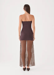 Aspen Maxi Dress - Chocolate