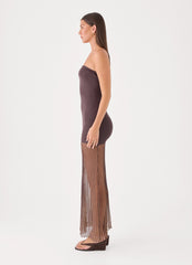 Aspen Maxi Dress - Chocolate
