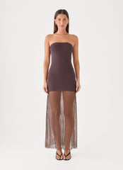 Aspen Maxi Dress - Chocolate