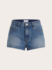 Eliah Denim Shorts - Blue