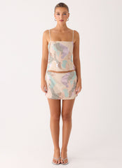 Elyna Beaded Top - Swirl Sequin
