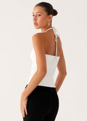 Good Thing Halter Top - White
