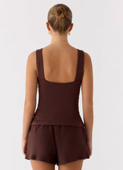 Hard to Tame Top - Chocolate