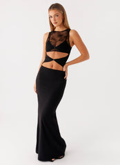 Imperial Maxi Dress - Black