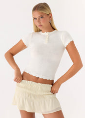 Kerrigan Knit Top - White