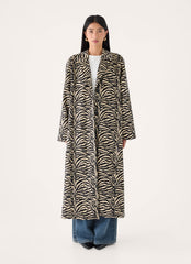 Lirena Fitted Zebra Coat - Zebra