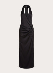 Lumae Halter Maxi Dress - Black