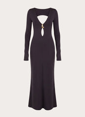 Main Event Keyhole Maxi Dress - Black