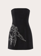 Marta Strapless Mini Dress - Black