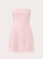 Marta Strapless Mini Dress - Soft Pink