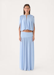 Nilima Draped Top - Blue