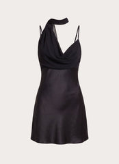 Nymera Scarf Micro Mini - Black