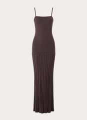 Otillie Knit Maxi Dress - Chocolate
