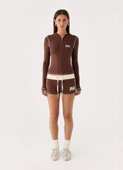 Paris Mini Shorts - Chocolate