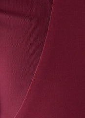 Plaise Corset Long Midi Dress - Burgundy