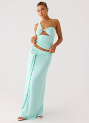 Ravi Maxi Skirt - Aqua