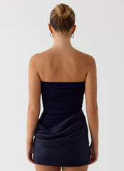 Reach Me Mini Dress - Navy