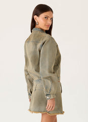 Roman Darts Jean Jacket - Vintage Tan Wash
