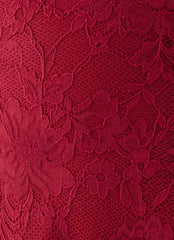 Saint Paloma Lace Mini Dress - Fire Red