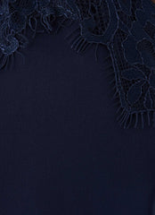 Samaria Halter Mini Dress - Navy