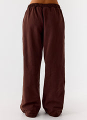 Signature Low Rise Sweatpants - Chocolate