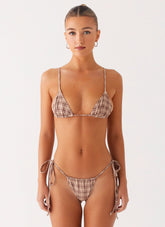 Soffa Bikini Bottom - Brown Check