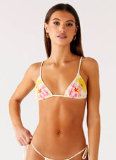 Soffa Bikini Top - Yellow Flower