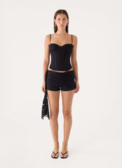 Sofiya Mesh Corset - Black