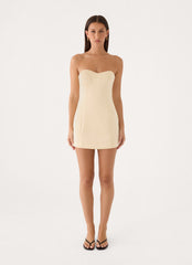 The Spotlight Mini Dress - Champagne