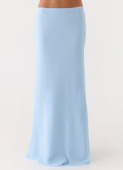 Star Girl Chiffon Maxi Skirt - Blue