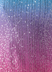 Step Closer Sequin Knit Mini Dress - Disco Ombre