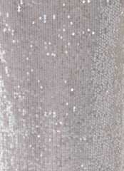 Susie Sequin Maxi Skirt - Silver