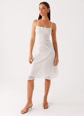 Tamar Midi Dress - White