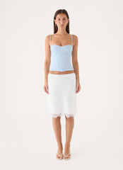 Tayana Corset Top - Baby Blue