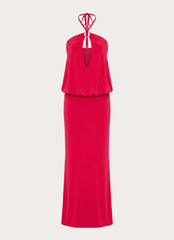 Telling You Maxi Dress - Red Magenta