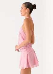 This Love Halter Mini Dress - Pink