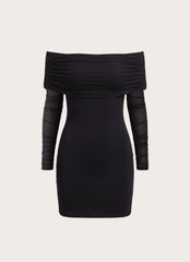 Turn Heads Mini Dress - Black