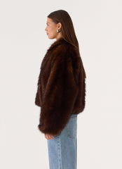 Xavier Faux Fur Jacket - Smokey Fox