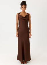 Zandie Maxi Dress - Chocolate Torte