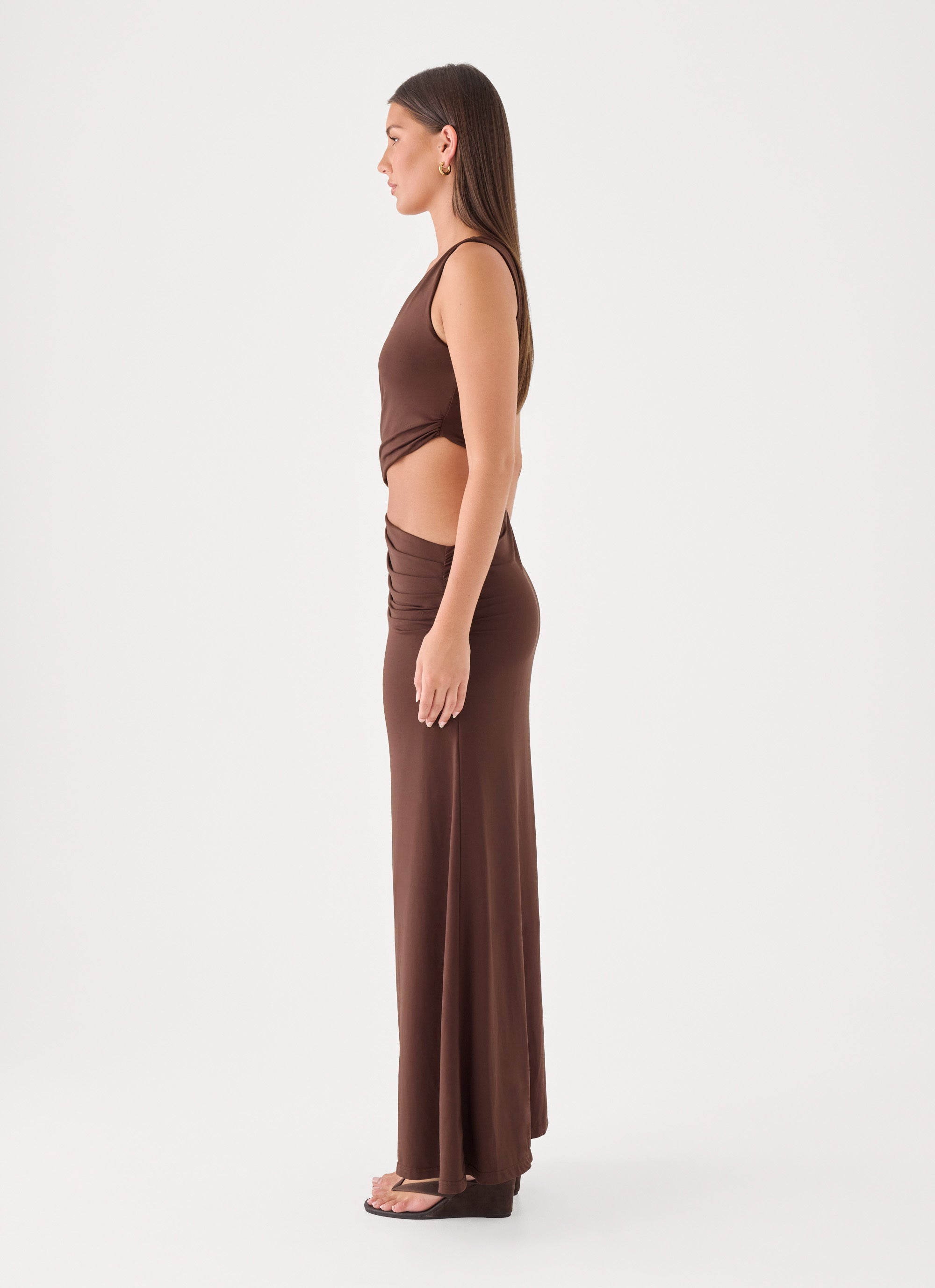 Andria Maxi Dress - Chocolate