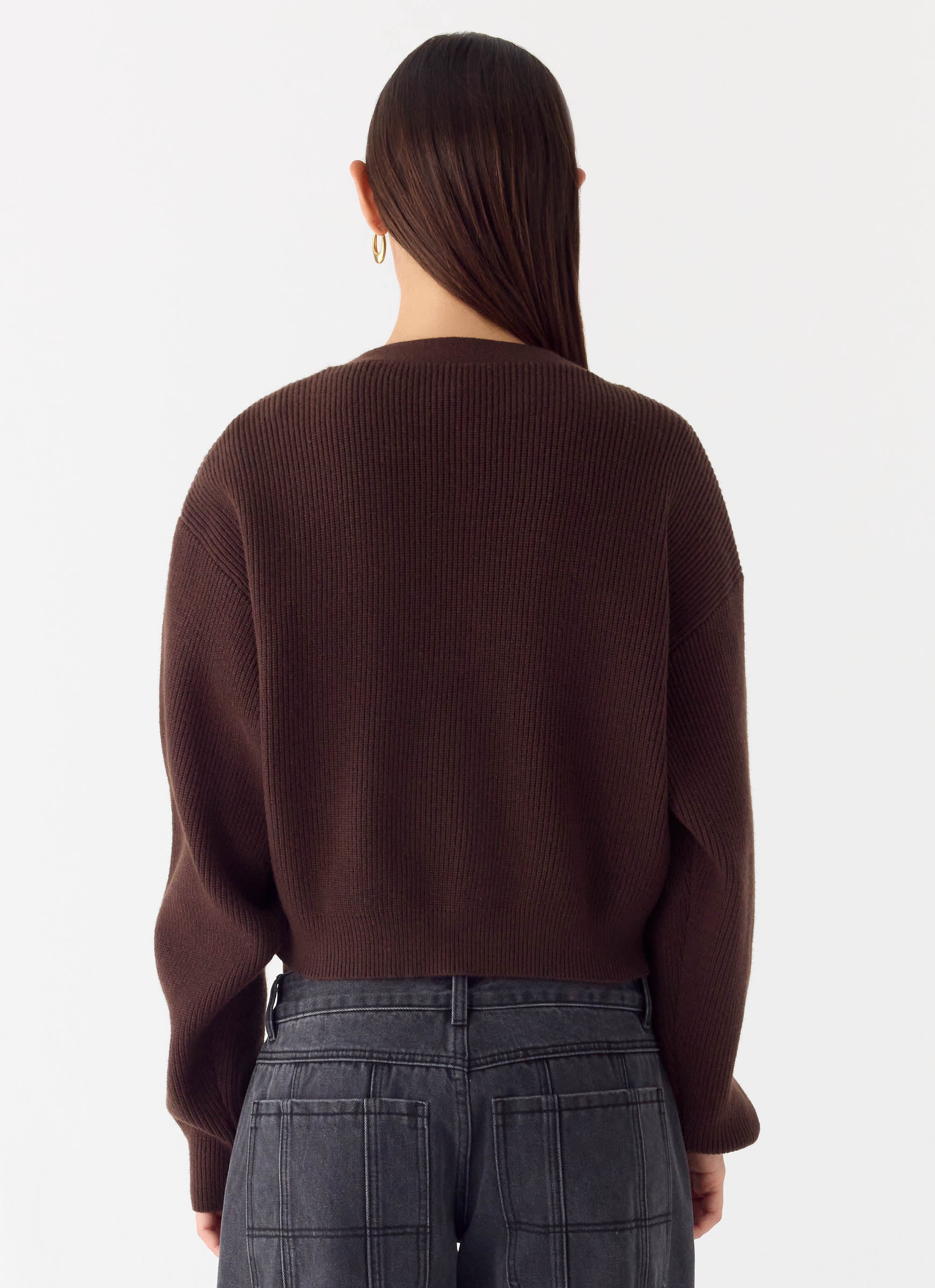 Ashby Knit Sweater - Chocolate