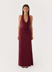Good Riddance Maxi Dress - Burgundy