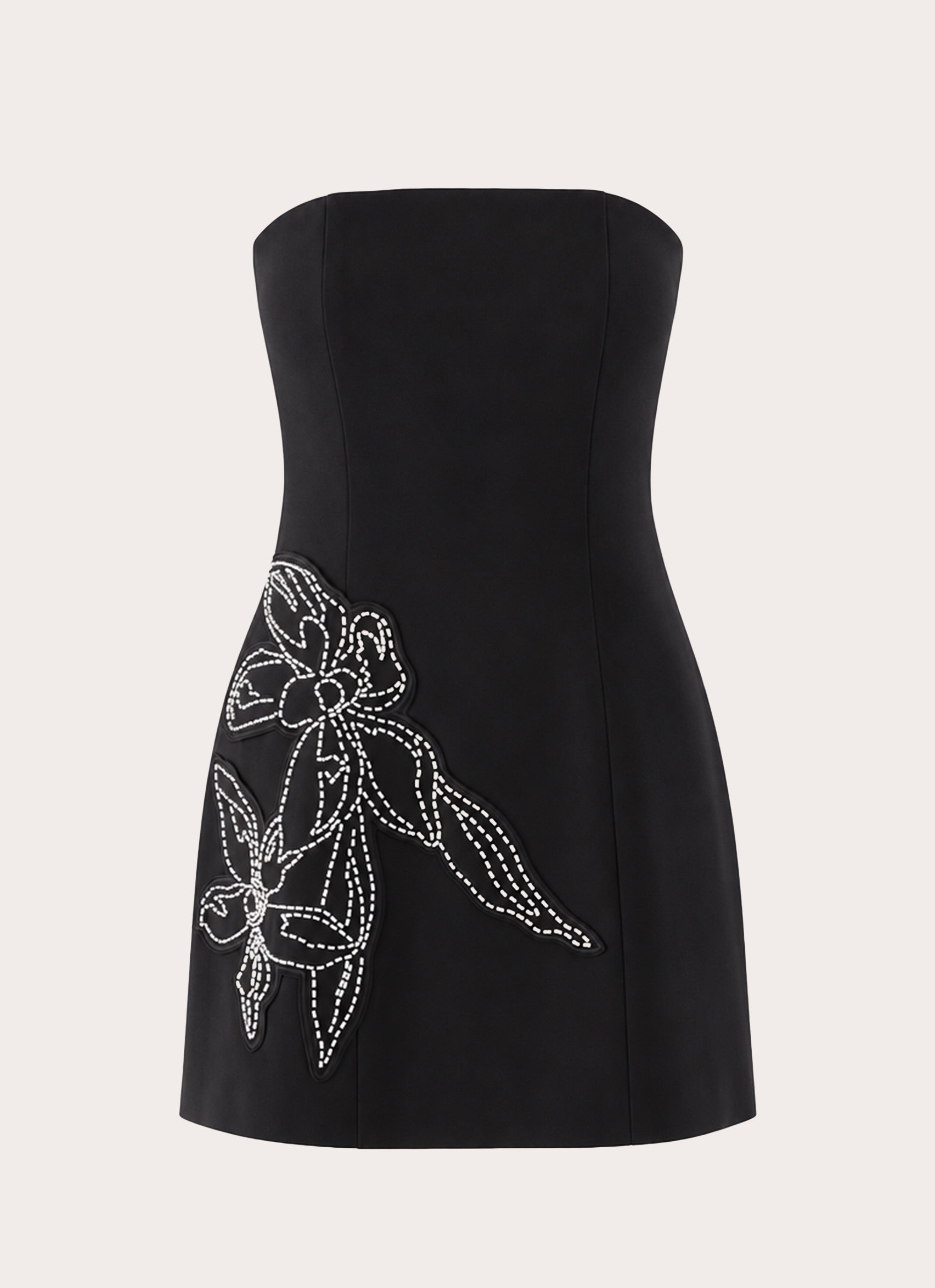 Marta Strapless Mini Dress - Black