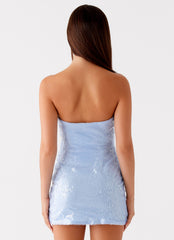 Martini Mini Dress - Blue
