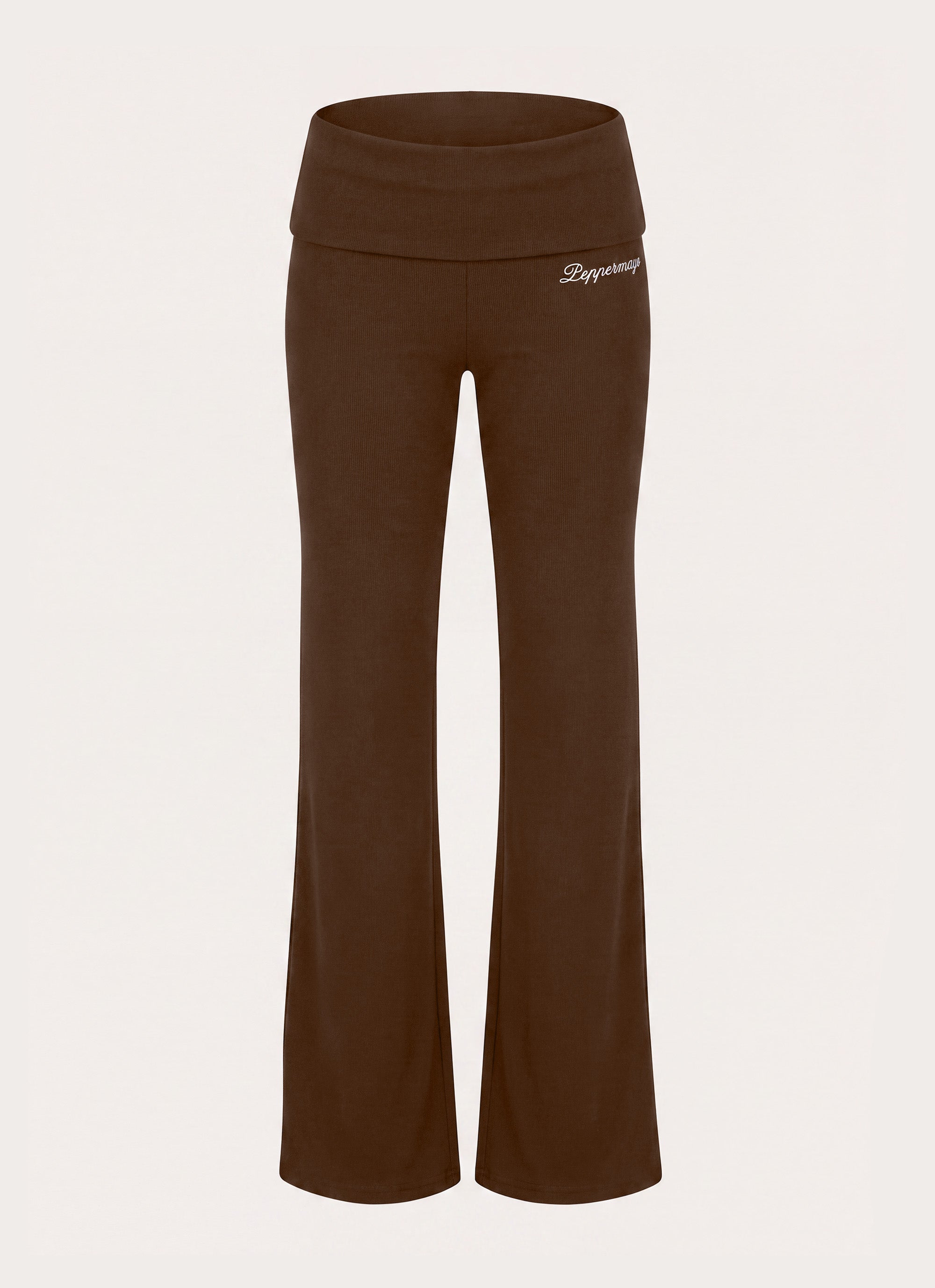 Muse Roll Waist Pants - Chocolate