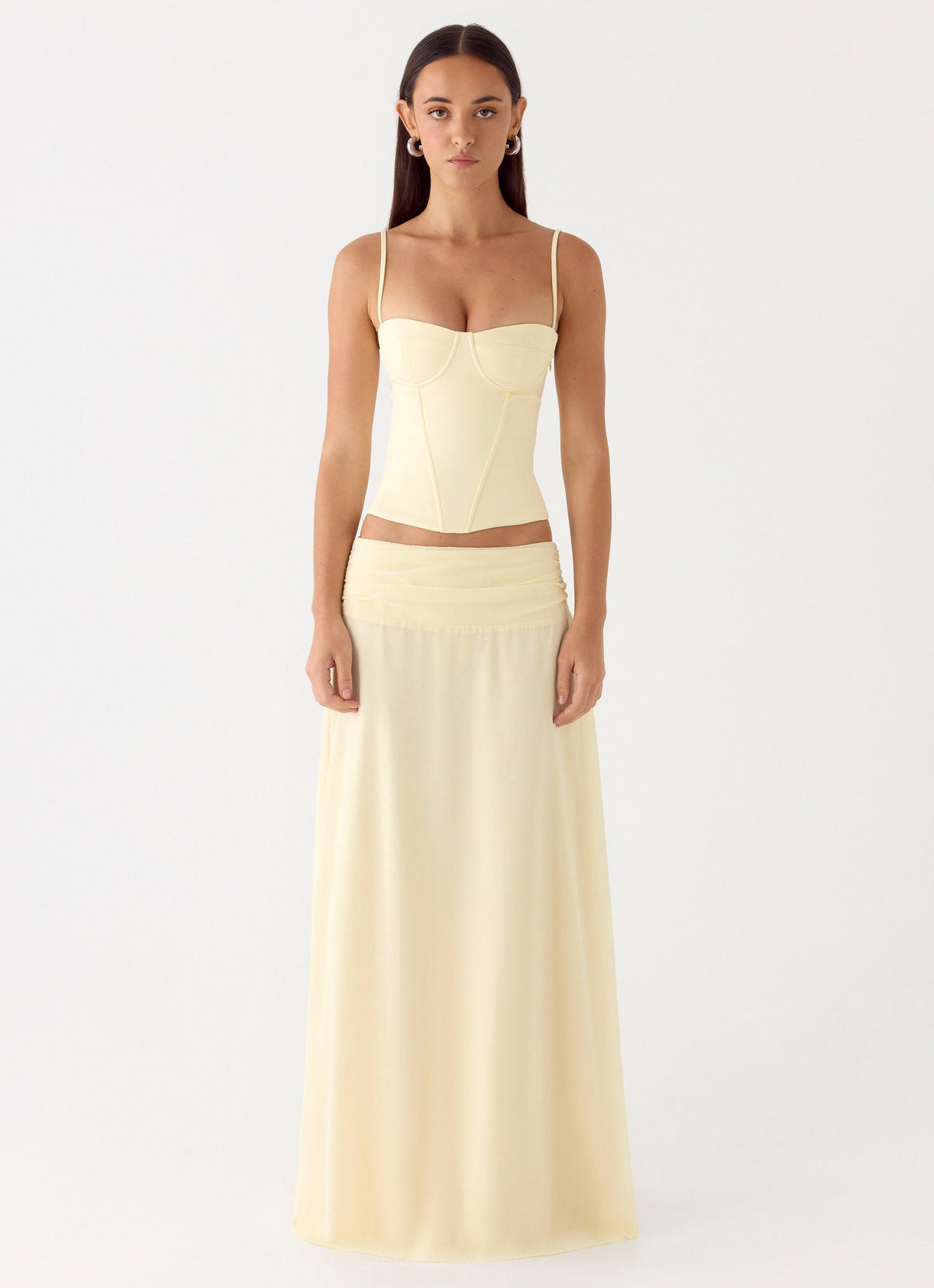 Natalya Maxi Skirt - Yellow