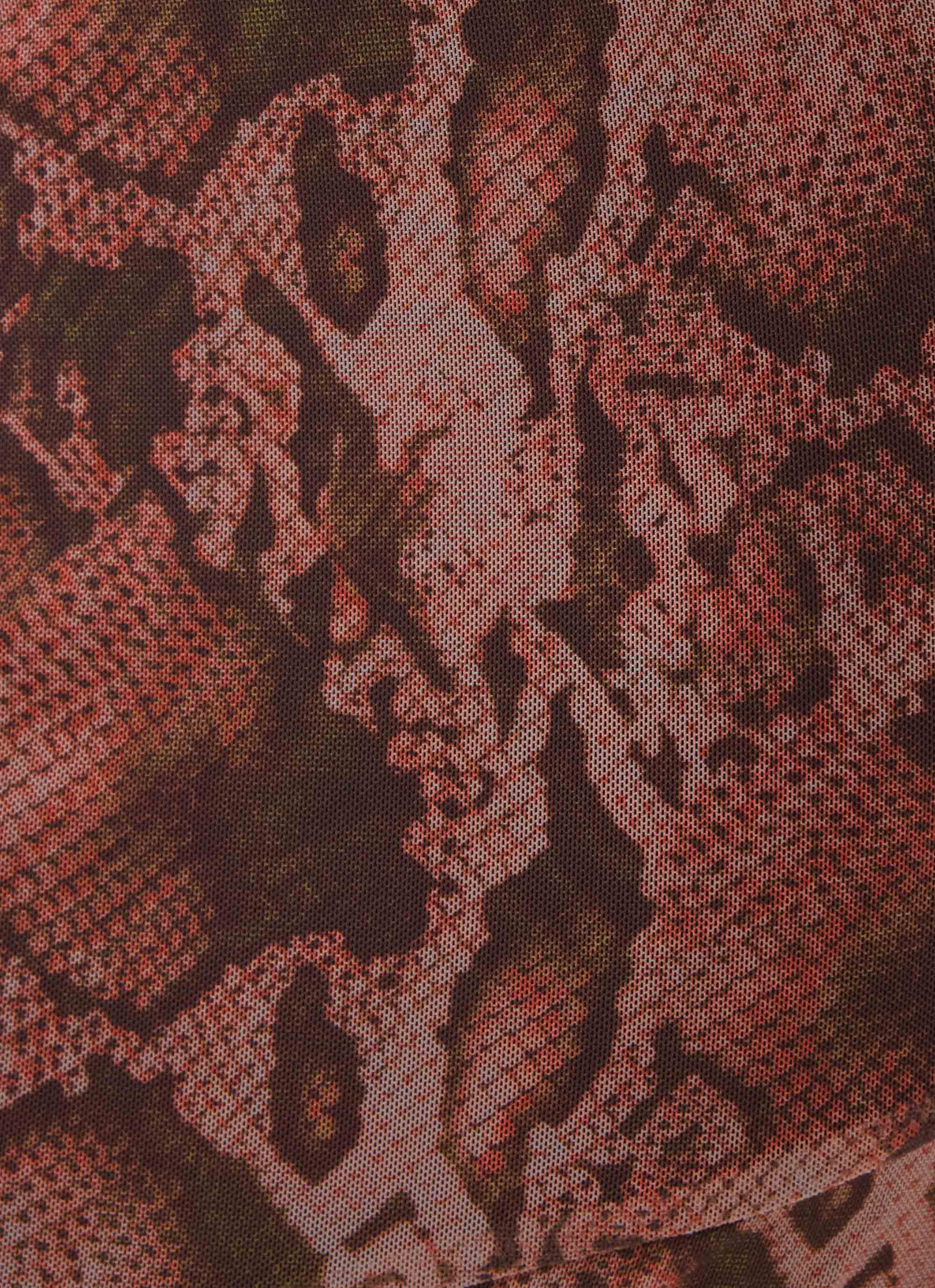 Strike First Maxi Skirt - Snake Print
